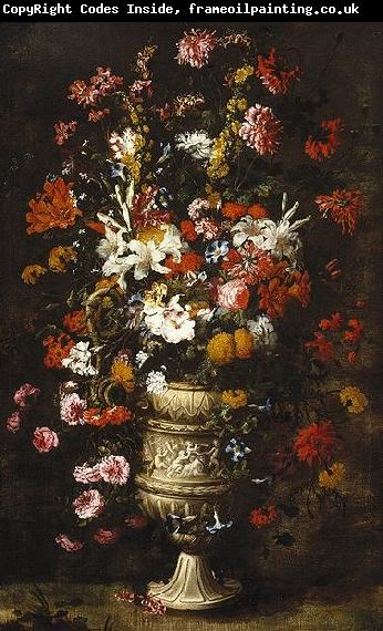 unknow artist Flowers in a Figured Vase